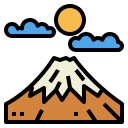 montaña fuji icon