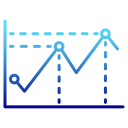 gráfico de linea icon