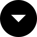 drop-down ronde knop icoon