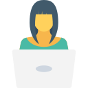 mujer de negocios icon