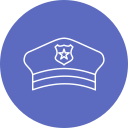 sombrero de policia icon