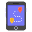 teléfono gps icon