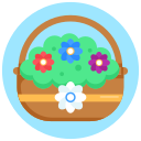 canasta de flores icon