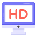 pantalla hd icon