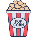 Popcorn tool icon flat vector. Seller cooking 17257612 Vector Art