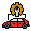 servicio de auto icon