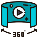 video 360 icon