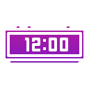 reloj digital icon