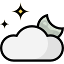 noche nublada icon