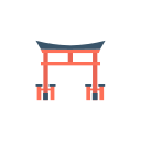 puerta japonesa icon