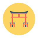 puerta japonesa icon