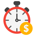 el tiempo es dinero icon