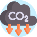 emisión de co2 icon