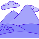 montanha Ícone