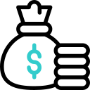 Money bag animated icon