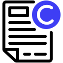droits d'auteur icon
