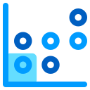 gráfico de dispersión icon