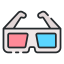 gafas 3d icon