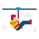 Zip line icon