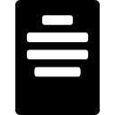 Center alignment button icon