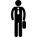 büroangestellte silhouette icon