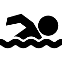 zwemmen silhouet icoon