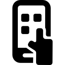 smartphone con pantalla táctil icon