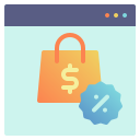 las compras en línea icon