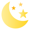 luna y estrellas icon