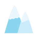 montaña de hielo icon