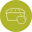 pie de manzana icon