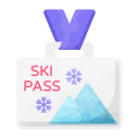 pasaje de ski icon