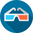 gafas 3d icon