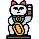 gato chino de la suerte icon