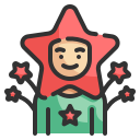 hombre estrella icon