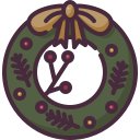 corona de navidad icon