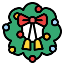 corona de navidad icon