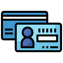 tarjeta de identificación icon