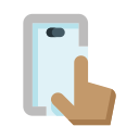 teléfono con pantalla táctil icon