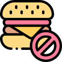 sin comida rapida icon