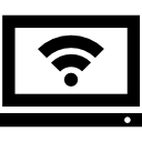 tv con señal wifi icon