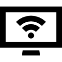 pantalla con señal wifi icon