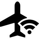 señal de avión y wifi icon