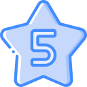 cinco estrellas icon