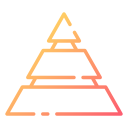 gráfico piramidal icon