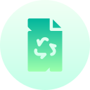 reciclaje de papel icon