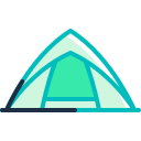 carpa para camping icon