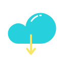 descarga en la nube icon