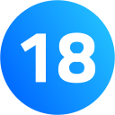 número 18 icon