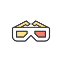 gafas 3d icon